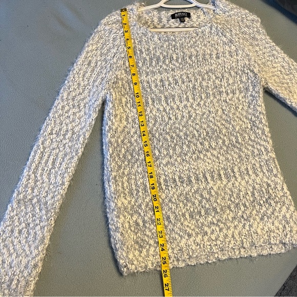 Buffalo David Bitton blue/white ultra fluffy eyelash sweater - Picture 6 of 12